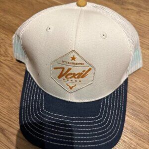 Trucker Hat Vexil Brand Baseball Cap Two Tone White and Navy SnapBack